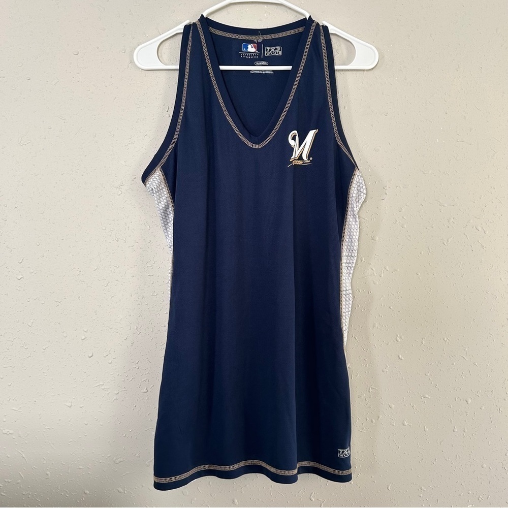 MLB Milwaukee Brewers Baseball Tank Top Sporty Athleisure Summer Casual XL